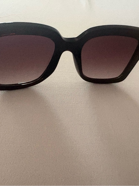 Quay Australia Icy square sunglasses feature oversized black frames. main image 7